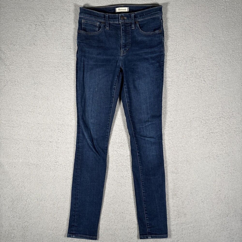 Madewell 9” Mid Rise Skinny Blue Jeans Women’s Size 27T Dark Wash Stretch